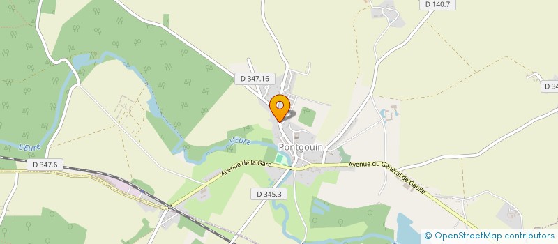 localisation de l'entreprise EARL DU CHAINET à PONTGOUIN