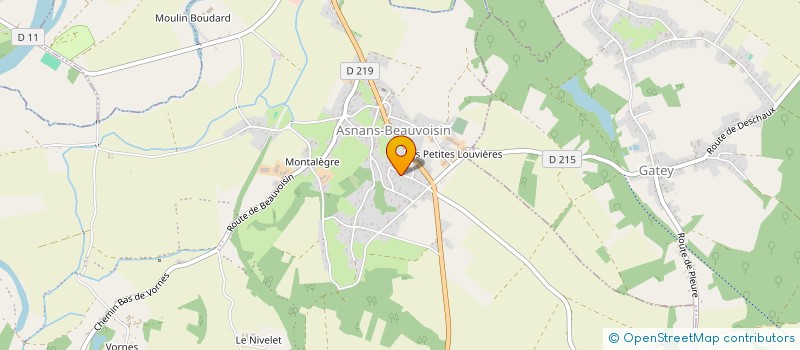 localisation de l'entreprise EARL DU CHALLONGE à CHENE-BERNARD