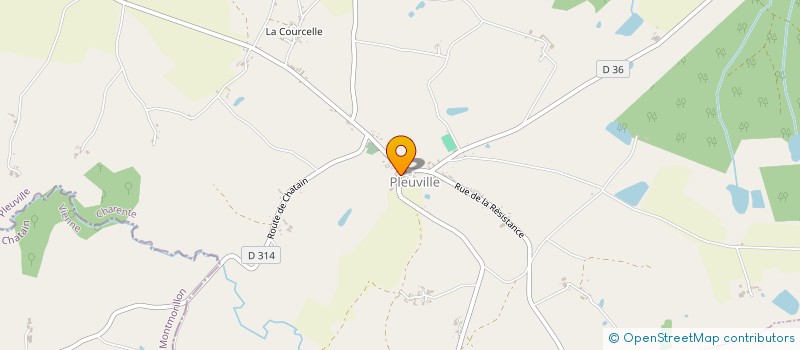 localisation de l'entreprise EARL DU CHAMP DES BRULES à PLEUVILLE