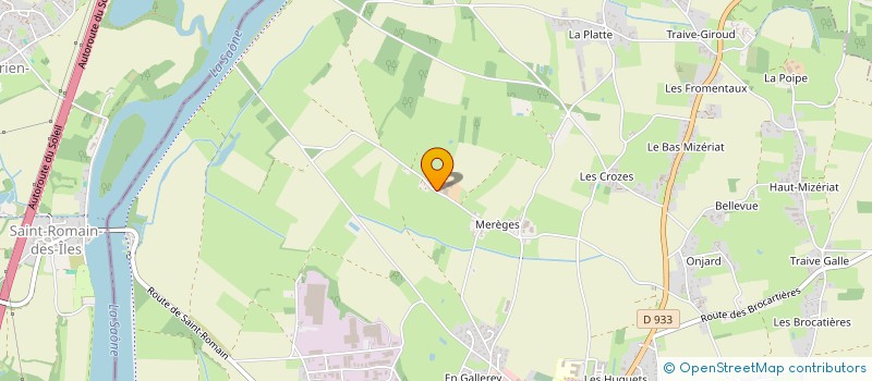 localisation de l'entreprise EARL DU CHAMP DES VERNES à SAINT-DIDIER-SUR-CHALARONNE