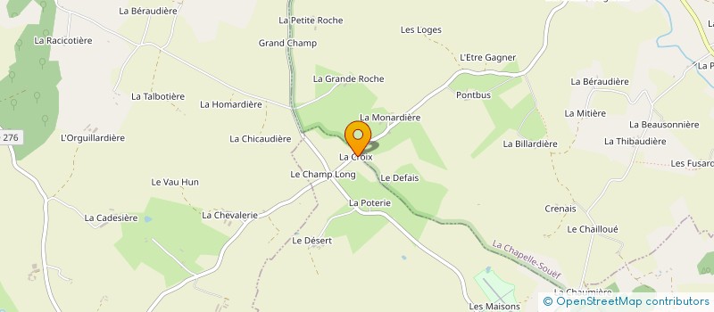 localisation de l'entreprise EARL DU CHAMP DEVANT à SAINT-CYR-LA-ROSIERE