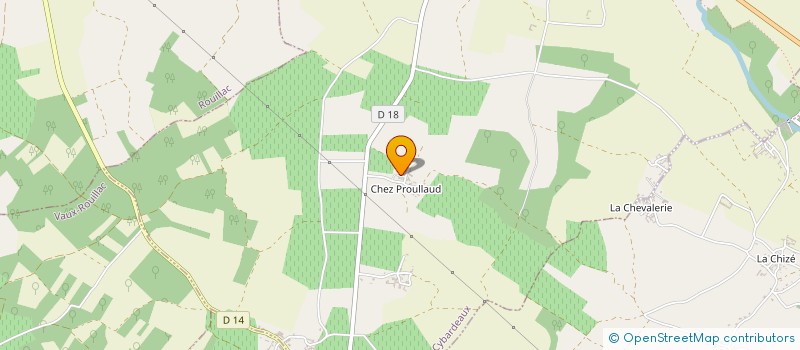 localisation de l'entreprise EARL DU CHAMP FLEURI à ROUILLAC