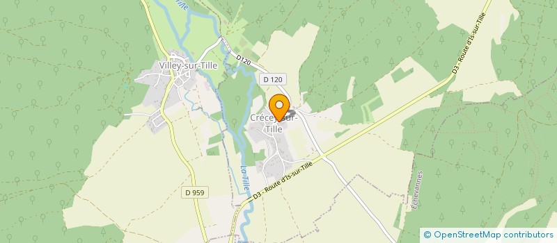 localisation de l'entreprise EARL DU CHAMP MARTIN  CRECEY-SUR-TILLE