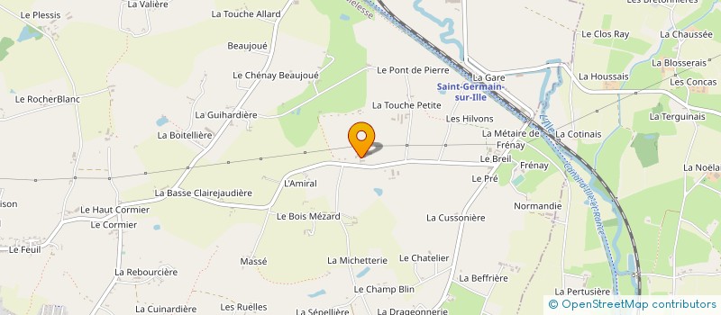 localisation de l'entreprise EARL DU CHAMP MORAND à MELESSE