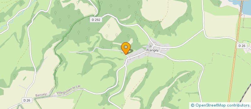 localisation de l'entreprise EARL DU CHAMP ROUGET à VILLEGUSIEN-LE-LAC