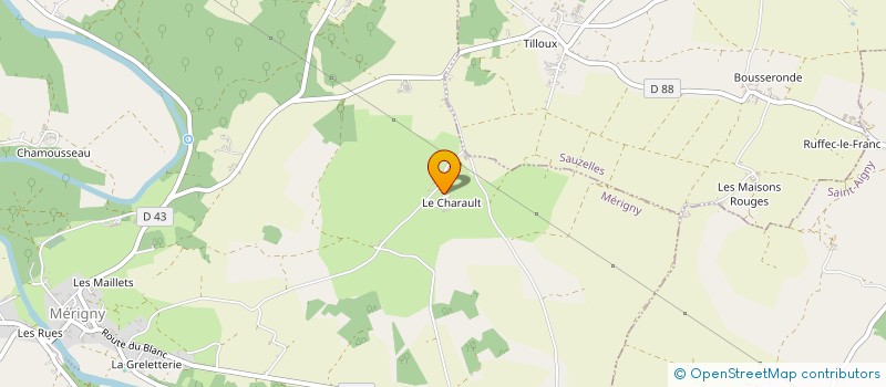 localisation de l'entreprise EARL DU CHARAULT à MERIGNY