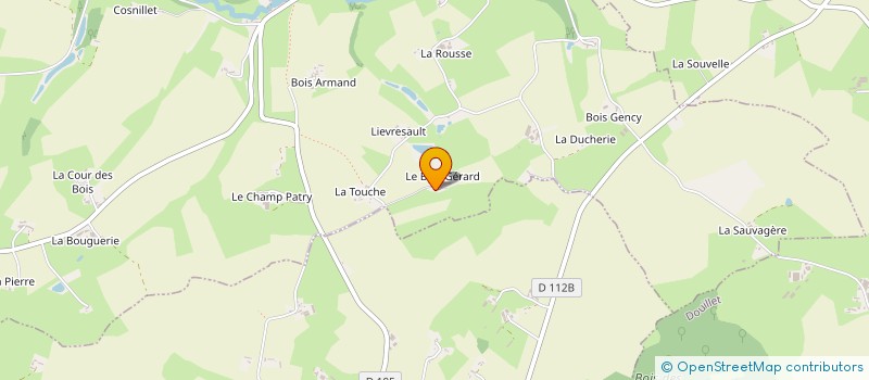 localisation de l'entreprise EARL DU CHATAIGNIER à SAINT GEORGES LE GAULTIER