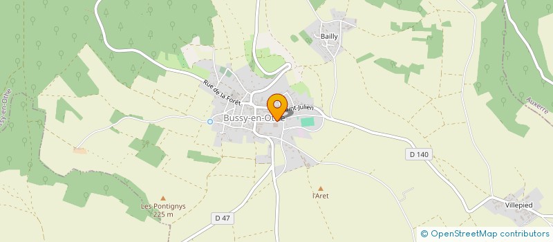 localisation de l'entreprise EARL DU CHATAIGNIER  BUSSY-EN-OTHE