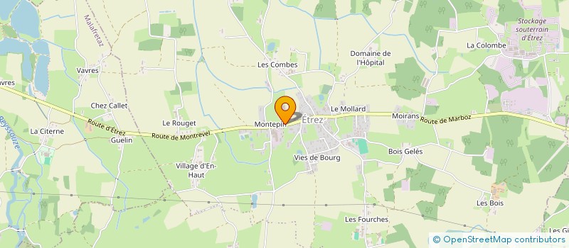 localisation de l'entreprise EARL DU CHATEAU à BRESSE VALLONS