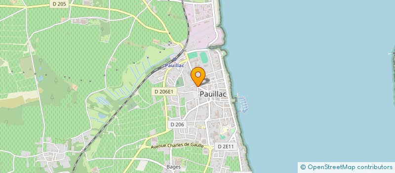 localisation de l'entreprise EARL DU CHATEAU BELLEGRAVE  PAUILLAC