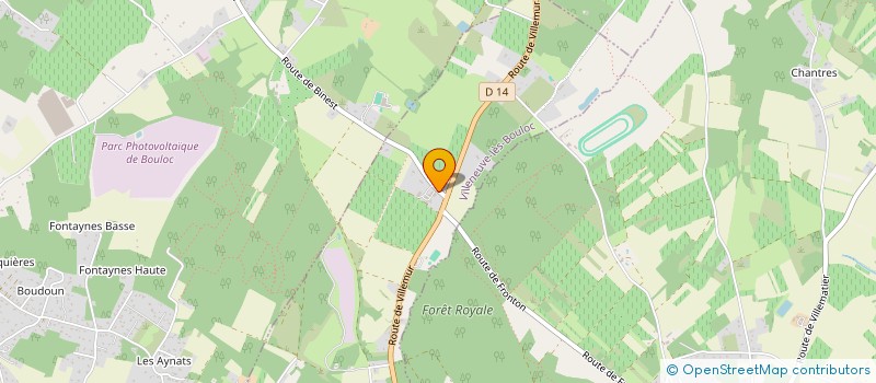 localisation de l'entreprise EARL DU CHATEAU CLOS MIGNON à VILLENEUVE-LES-BOULOC