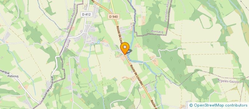 localisation de l'entreprise EARL DU CHATEAU D EAU  LAMARQUE-PONTACQ