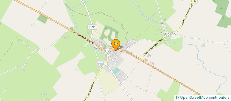 localisation de l'entreprise EARL DU CHATEAU DE BLET  BLET