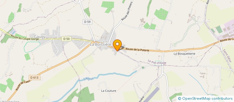 localisation de l'entreprise EARL DU CHATEAU DE LA BOISSIERE à CAMBREMER