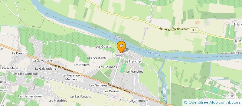 localisation de l'entreprise EARL DU CHATEAU DE RIVIERE  RIVIERE