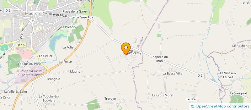 localisation de l'entreprise EARL DU CHATEAU GRIS  MAURON