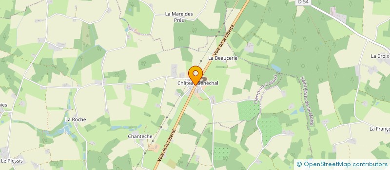 localisation de l'entreprise EARL DU CHATEAU SENECHAL  CLERMONT CREANS