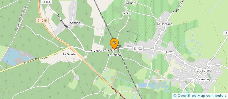 localisation de l'entreprise EARL DU CHATEAU VIEUX GADET  GAILLAN-EN-MEDOC