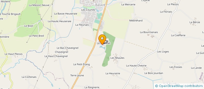 localisation de l'entreprise EARL DU CHATELET à BALAZE