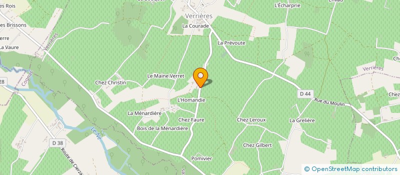 localisation de l'entreprise EARL DU CHATELET à VERRIERES