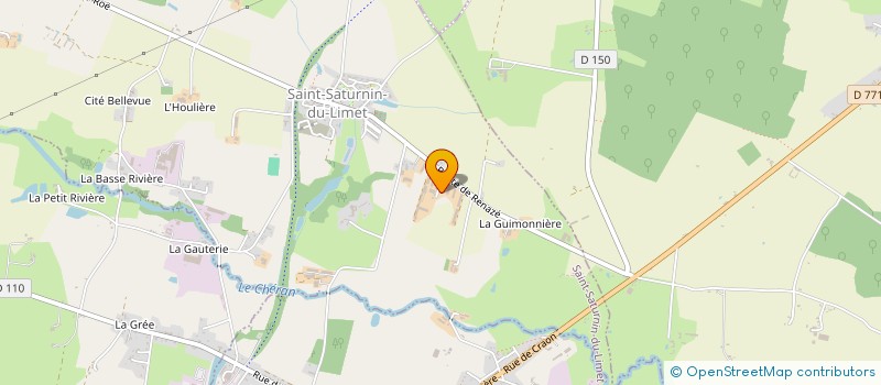 localisation de l'entreprise EARL DU CHATELIER à SAINT-SATURNIN-DU-LIMET