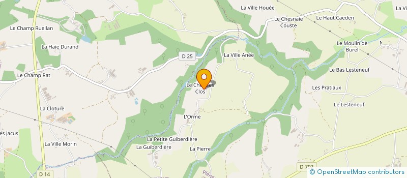 localisation de l'entreprise EARL DU CHEF DES CLOS à PLENEE-JUGON
