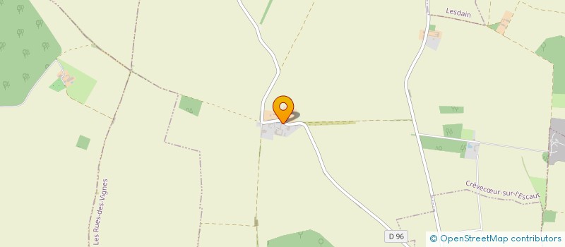 localisation de l'entreprise EARL DU CHEMIN BLANC  CREVECUR-SUR-L'ESCAUT