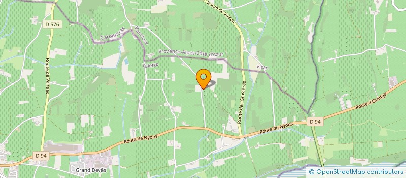 localisation de l'entreprise EARL DU CHEMIN DES PAPES  TULETTE