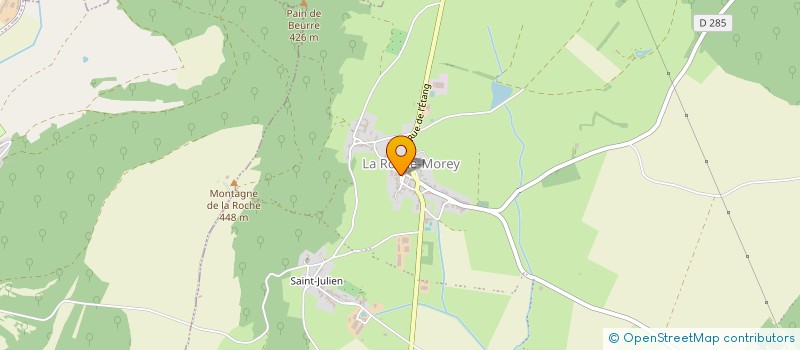 localisation de l'entreprise EARL DU CHEMIN NEUF  LA ROCHE-MOREY