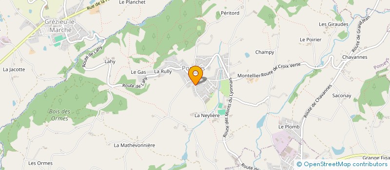 localisation de l'entreprise EARL DU CHEMIN PLAT à POMEYS