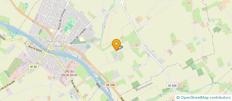 localisation de l'entreprise EARL DU CHENAIE à QUESNOY-SUR-DEULE