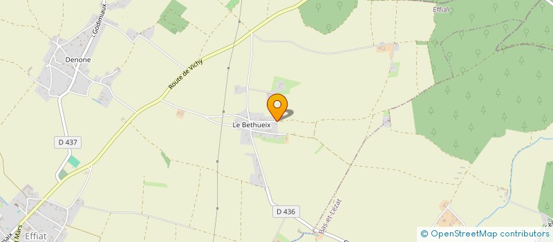 localisation de l'entreprise EARL DU CHENE  EFFIAT