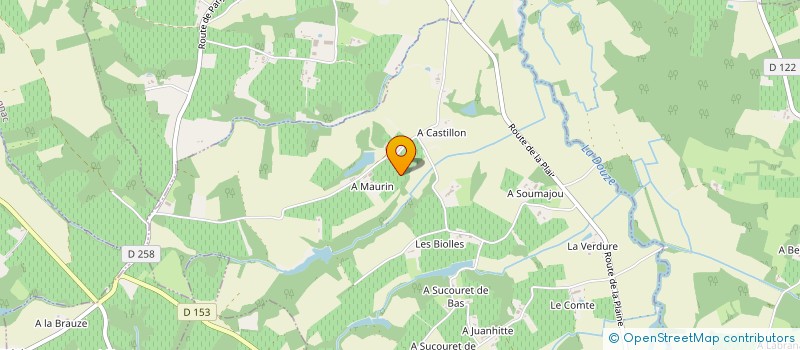 localisation de l'entreprise EARL DU CHENE  BOURROUILLAN