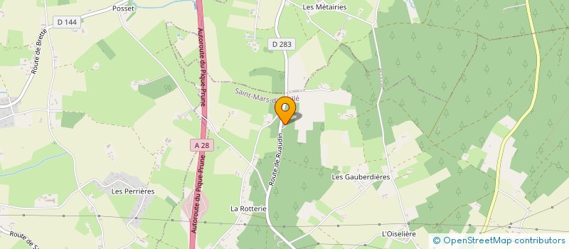 localisation de l'entreprise EARL DU CHENE à SAINT BIEZ EN BELIN
