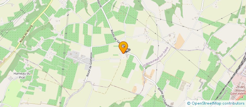 localisation de l'entreprise EARL DU CHENE ROUX à CHATEAUNEUF-SUR-ISERE
