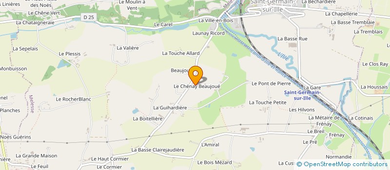 localisation de l'entreprise EARL DU CHESNAY à MELESSE