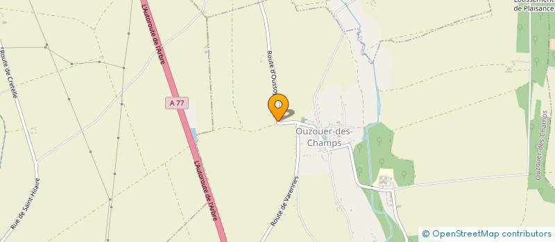 localisation de l'entreprise EARL DU CHEVRIER à PRESSIGNY-LES-PINS