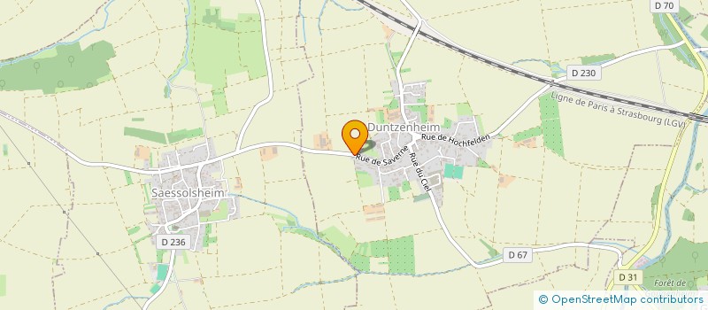 localisation de l'entreprise EARL DU CIEL - HATT  DUNTZENHEIM