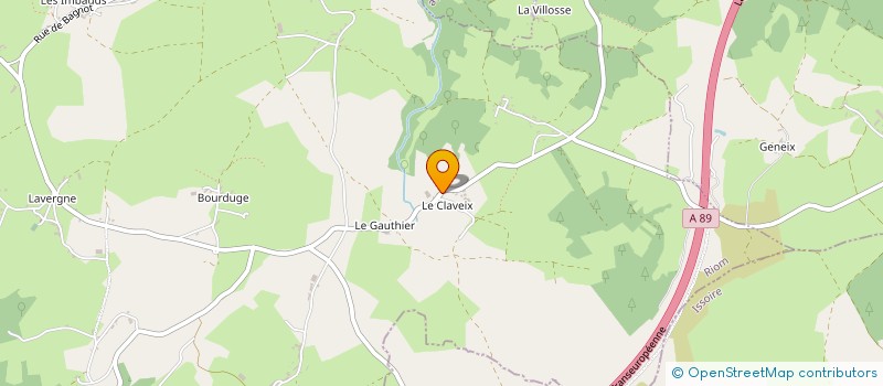 localisation de l'entreprise EARL DU CLAVEIX à CISTERNES-LA-FORET