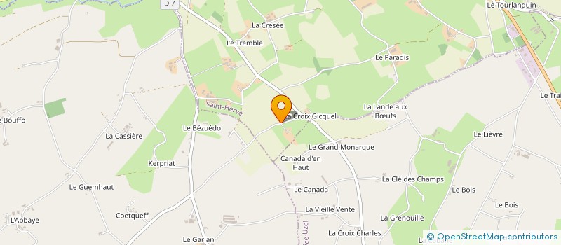 localisation de l'entreprise EARL DU CLEZIO  SAINT-THELO