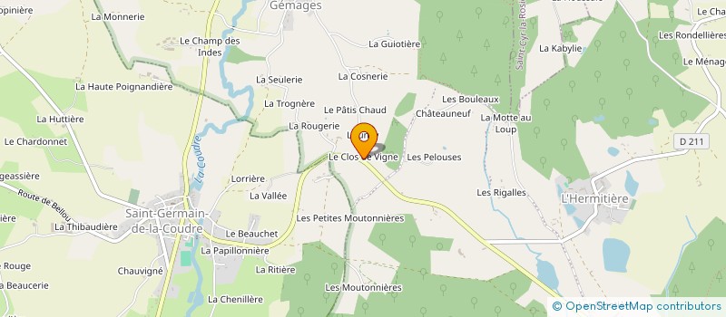localisation de l'entreprise EARL DU CLOS à SAINT FULGENT-DES-ORMES