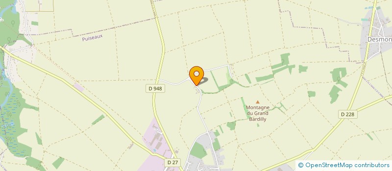 localisation de l'entreprise EARL DU CLOS DE BARDILLY à PUISEAUX