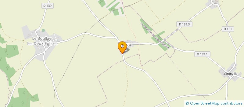localisation de l'entreprise EARL DU CLOS DE PAINCUIT à LE BOULLAY-LES-DEUX-EGLISES