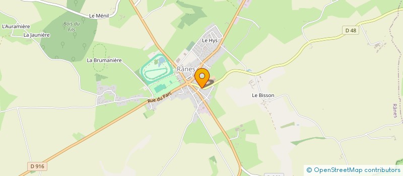 localisation de l'entreprise EARL DU CLOS FROMENTIN à RANES