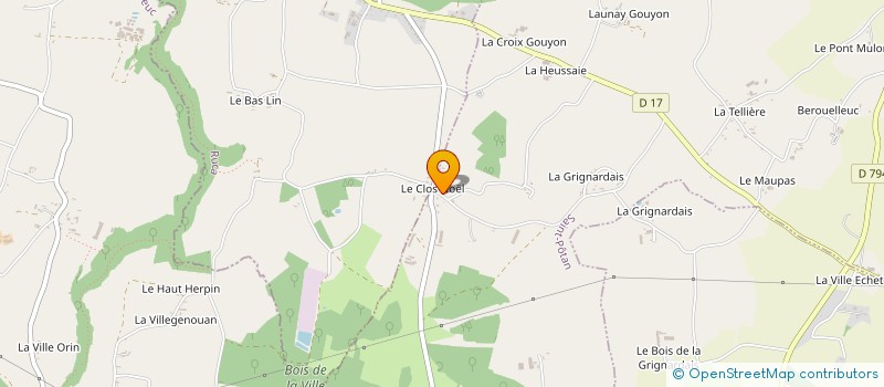 localisation de l'entreprise EARL DU CLOS NEUF à HENANBIHEN