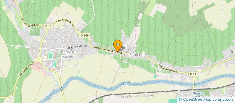 localisation de l'entreprise EARL DU CLOS TAUPIN à CHARLY-SUR-MARNE