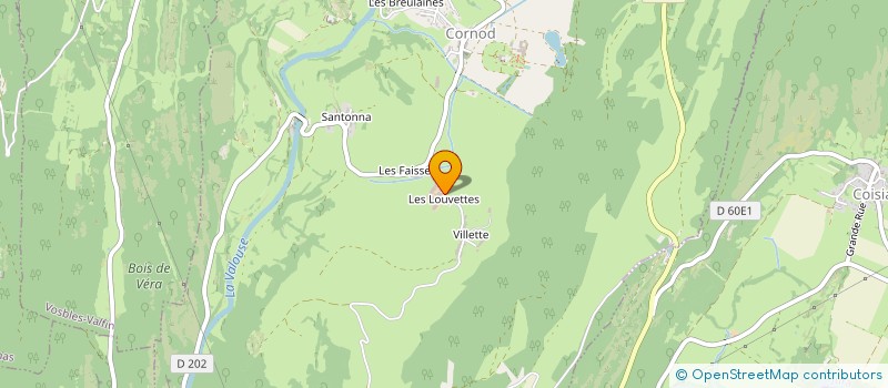 localisation de l'entreprise EARL DU CLOS VERT  CORNOD