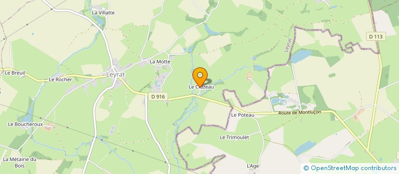 localisation de l'entreprise EARL DU CLUZEAU à LEYRAT