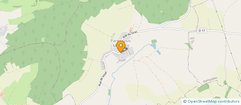 localisation de l'entreprise EARL DU COL à PAREY-SOUS-MONTFORT
