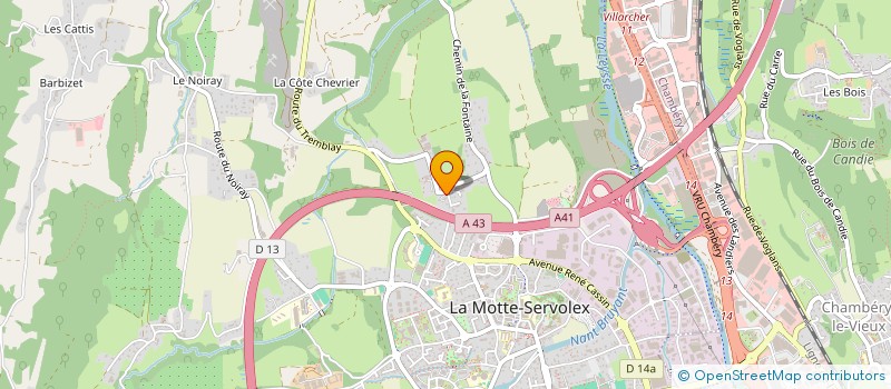 localisation de l'entreprise EARL DU COMTE MARIN à LA MOTTE-SERVOLEX